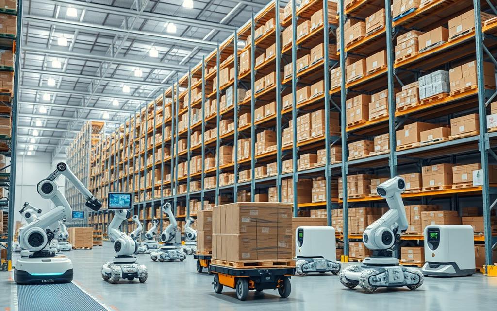 automated logistics warehouse robotics